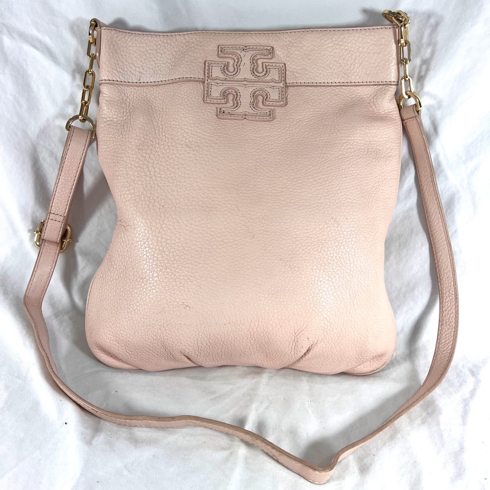 Tory Burch Pink Leather Logo Mcgraw Swingpack Crossbo… Gem